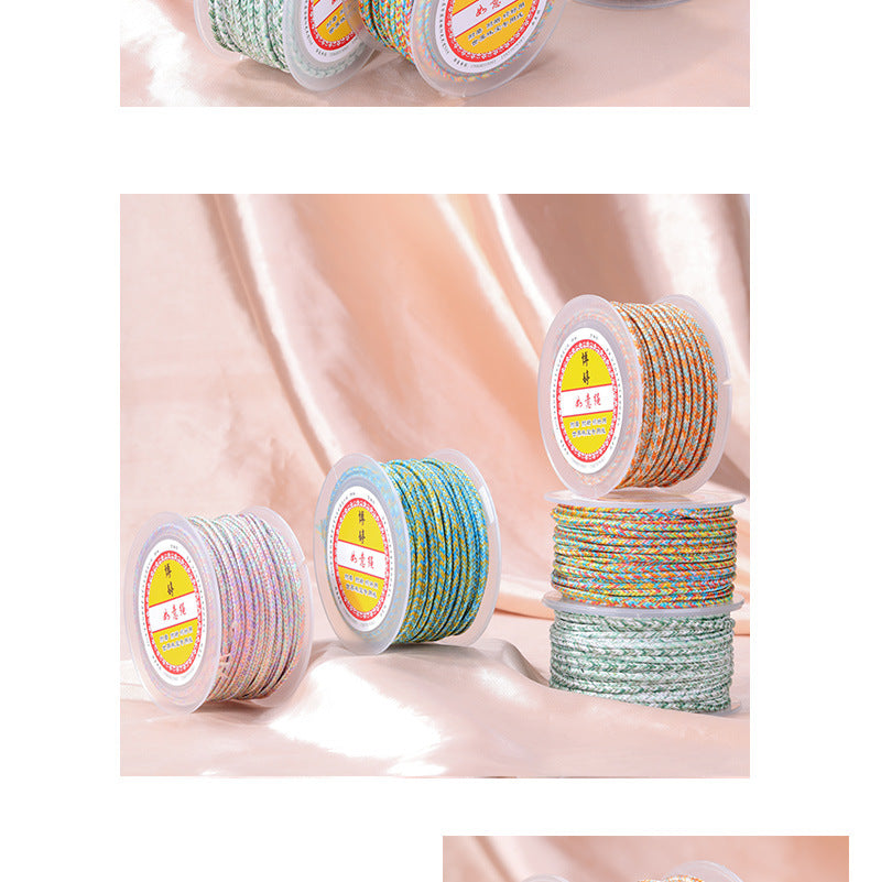 Red Nylon Braid Rope Featuring Wear-Resistant Synthesis Material, Handmade Style Accessory