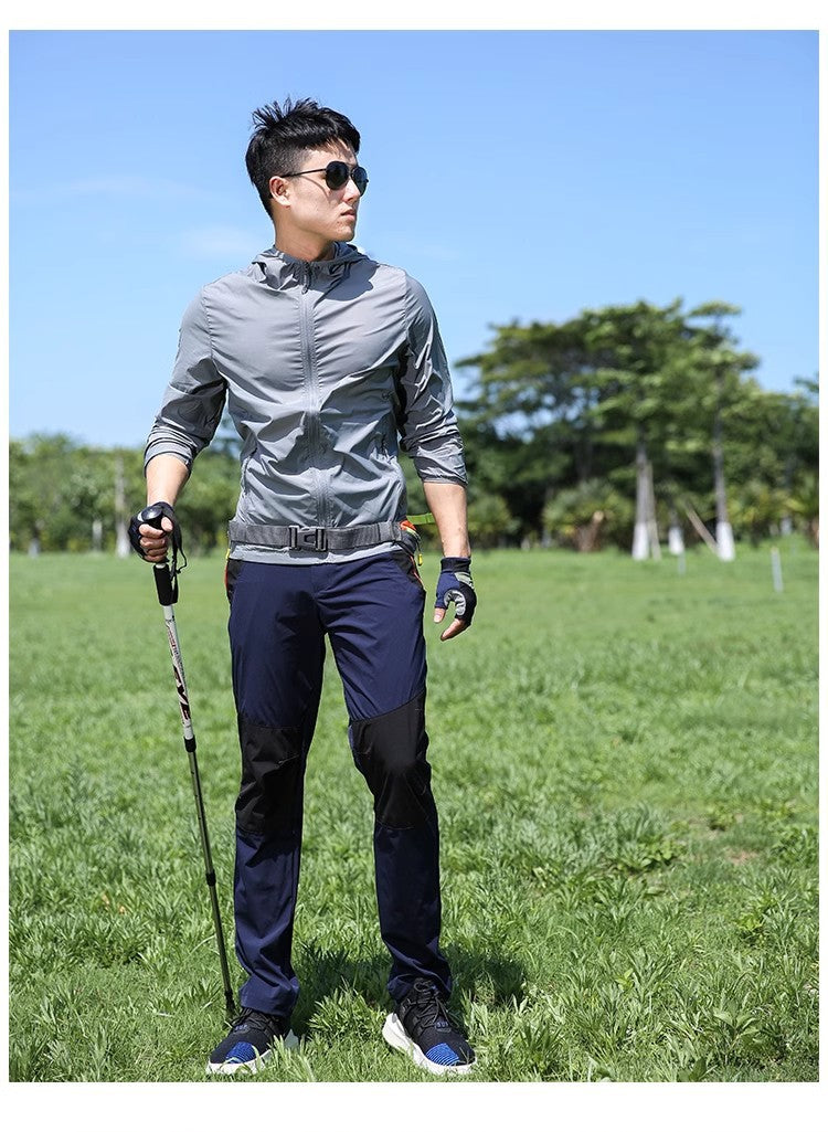 Men's Sport Mesh Casual Pants In Full Length, Made With Durable Nylon Fabric For Active Wear