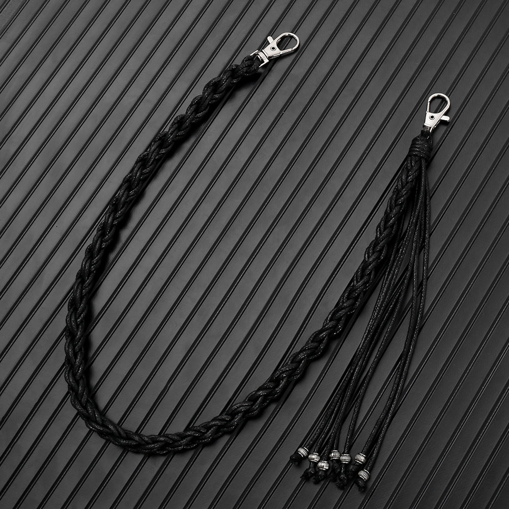 New Style Adult Waist Chain With Double Ring Buckle In Zinc Alloy Featuring Smooth Wax Line Material