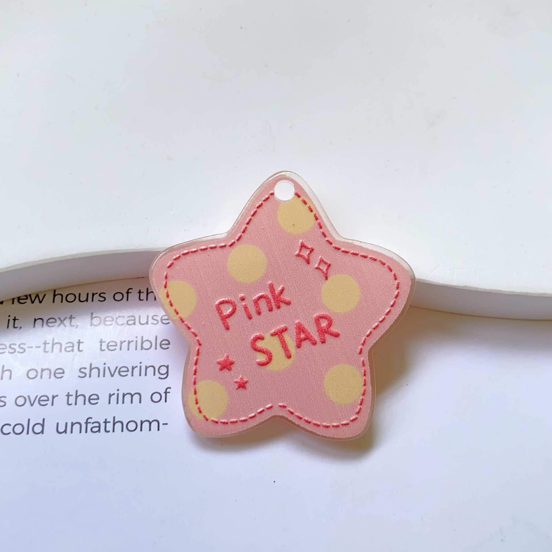 Acrylic Bow Tie Pendant With Printing Technique, Jewelry Accessories