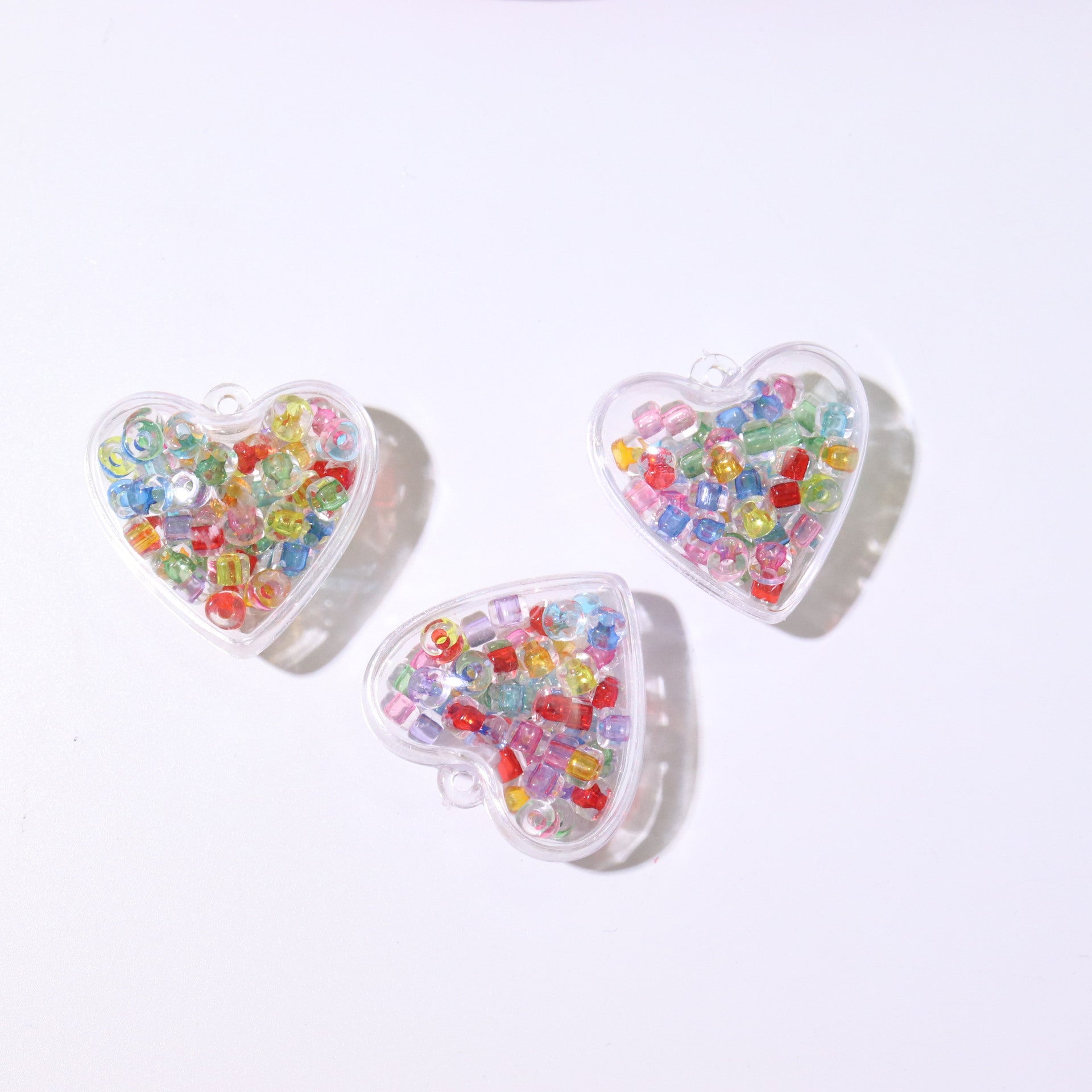 Heart Shape Acrylic Pendant In Sweet Style, Perfect Jewelry Accessory In Colour Finish