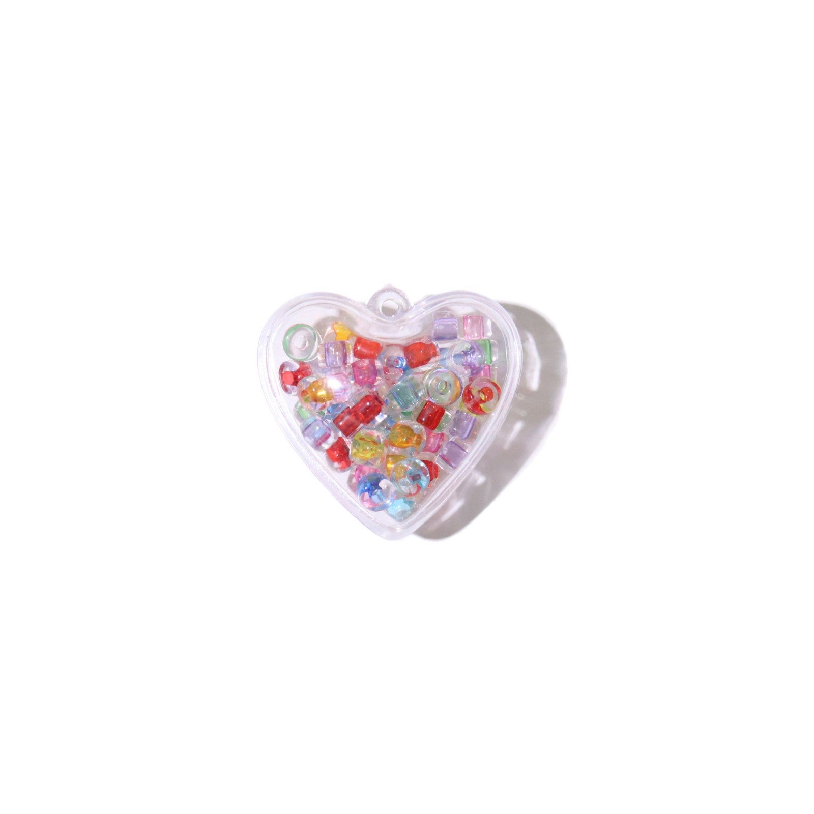 Heart Shape Acrylic Pendant In Sweet Style, Perfect Jewelry Accessory In Colour Finish