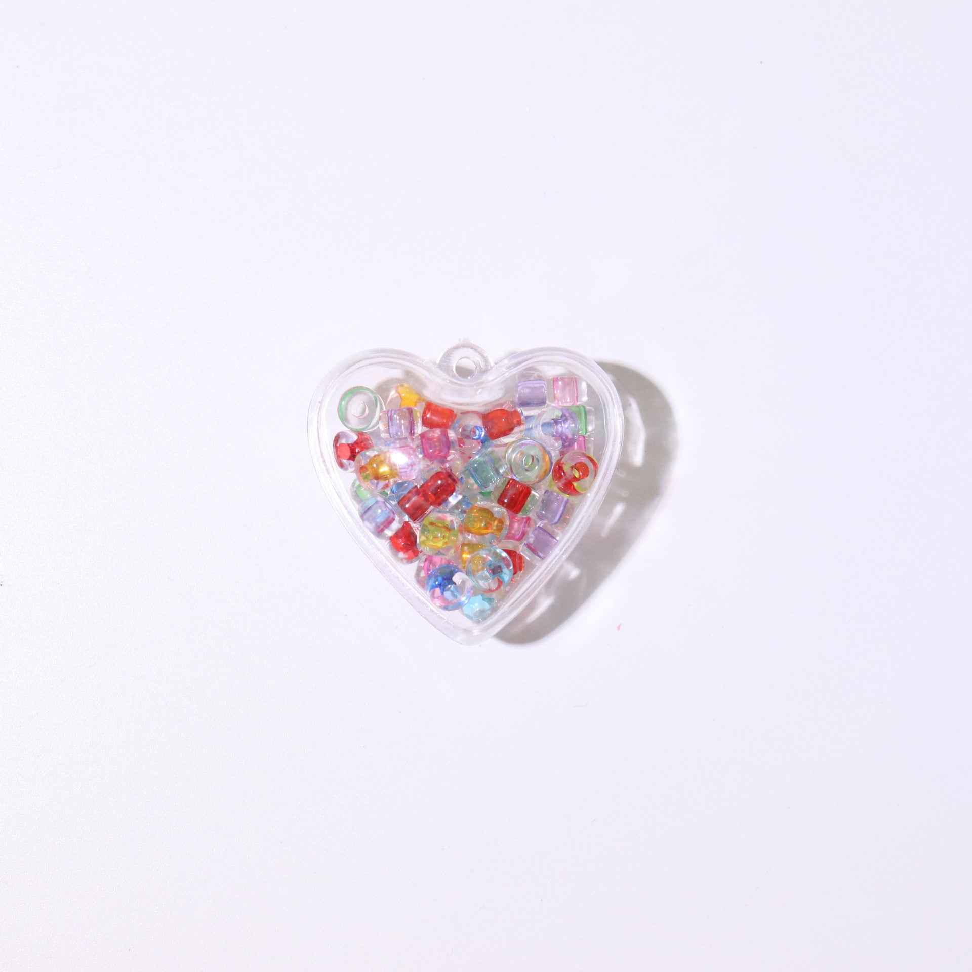 Heart Shape Acrylic Pendant In Sweet Style, Perfect Jewelry Accessory In Colour Finish