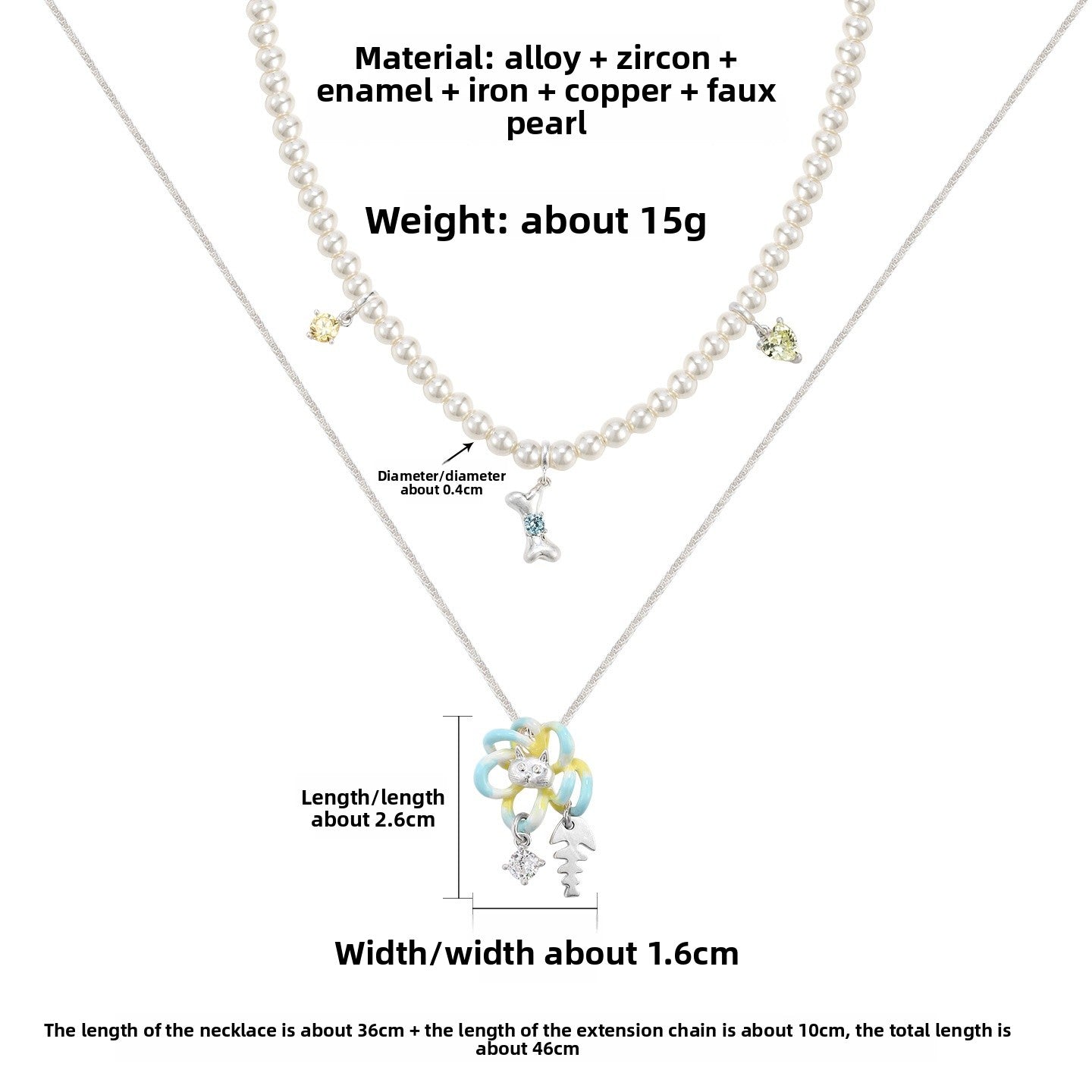 Sweet Double Layer Flowers Necklace For Women In Electroplated Alloy With Colour Accent
