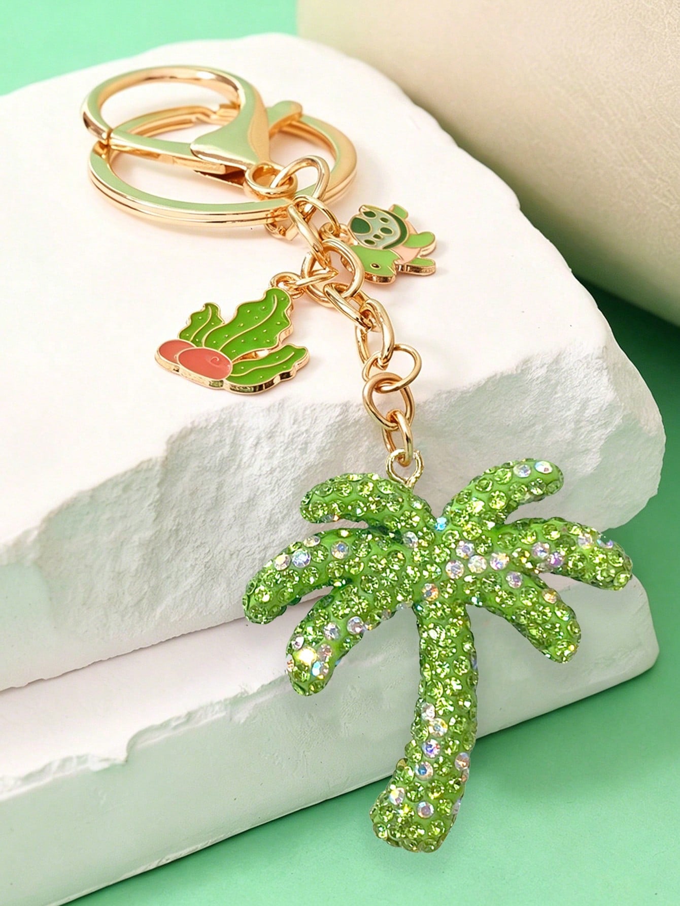 Beach Style Tree Bag Charm In Alloy, Perfect Bag Pendant Accessory