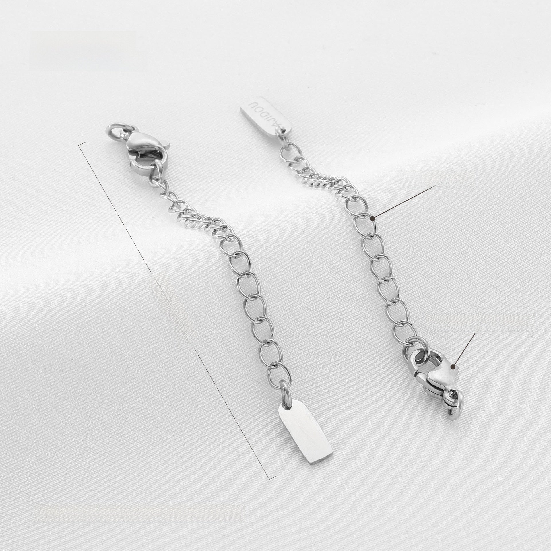 14k Gold Filled Extension Chain With Lobster Trigger Clasp Closure, Electroplated, Featuring Lines Pattern, 1 Piece