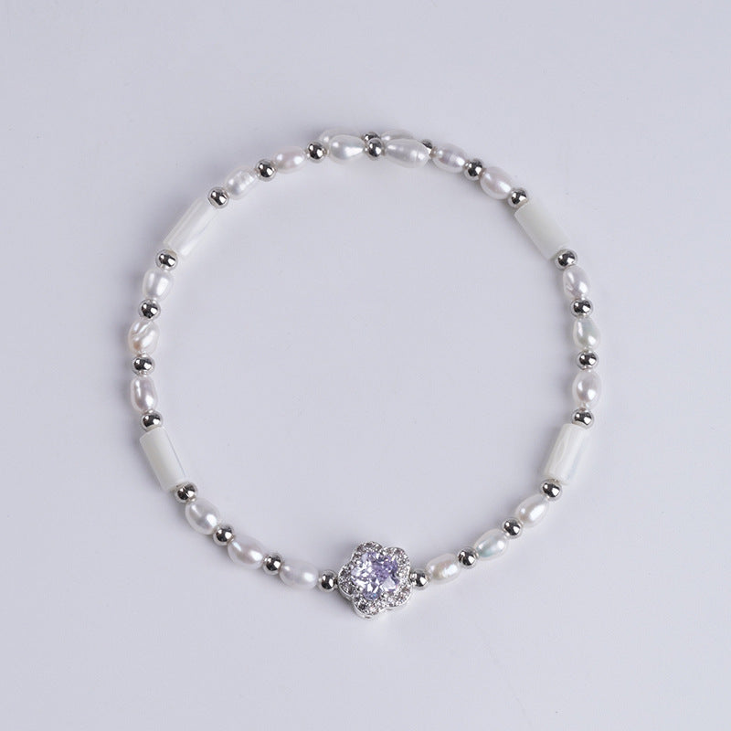 Handmade Freshwater Pearl Bangle Bracelet In Baroque Style For Women Featuring Baroque Pearl Shape