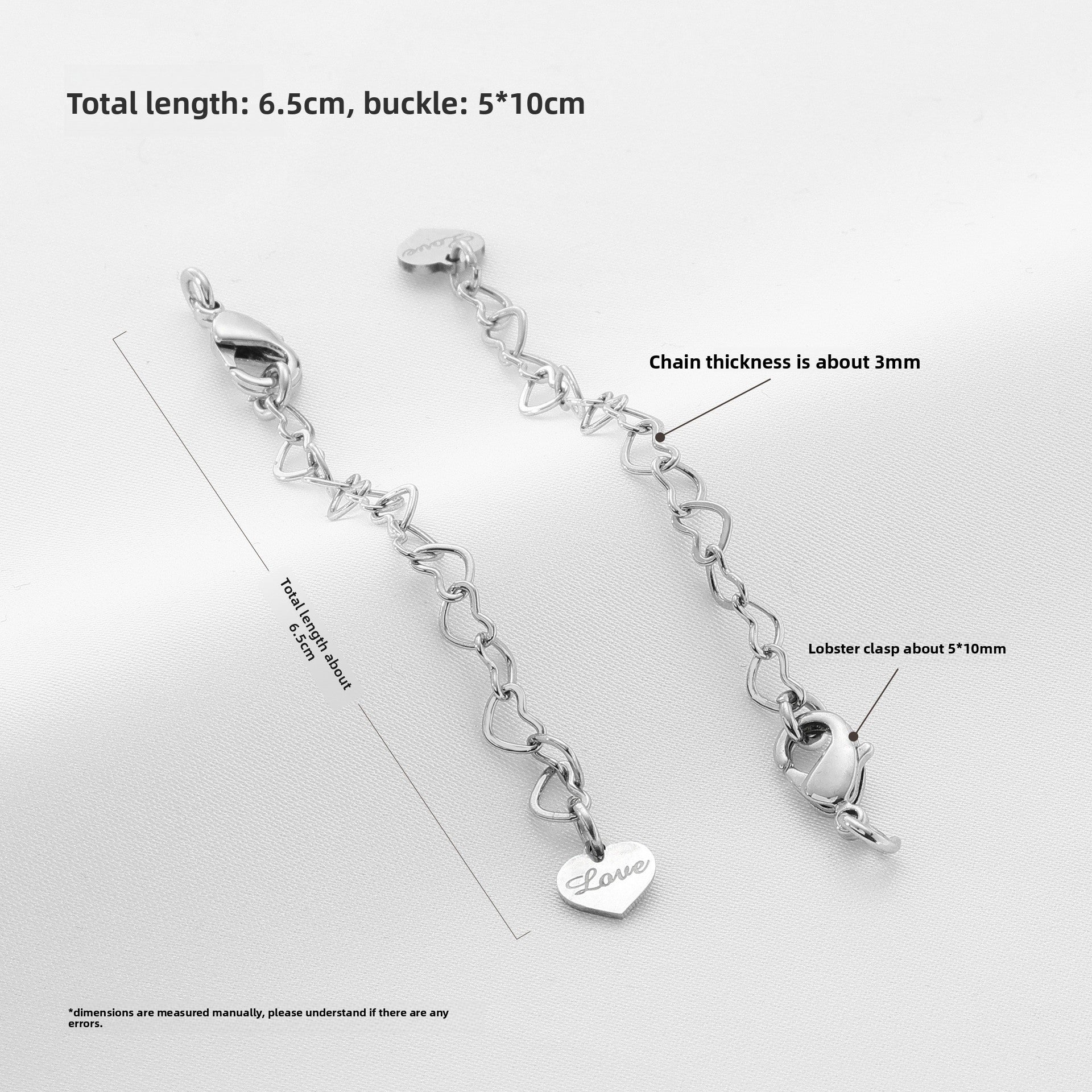 14k Gold Filled Extension Chain With Lobster Trigger Clasp Closure, Electroplated, Featuring Lines Pattern, 1 Piece