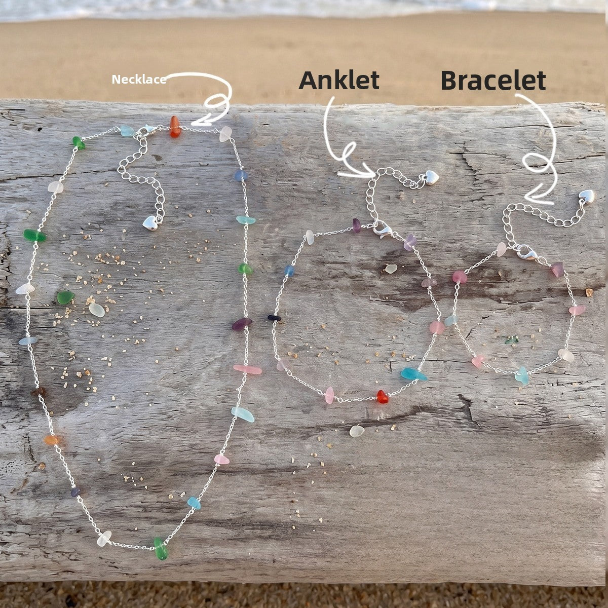 Sweet Irregular Copper Necklace With Stone Pendant For Women Featuring Cable Chain In Colour