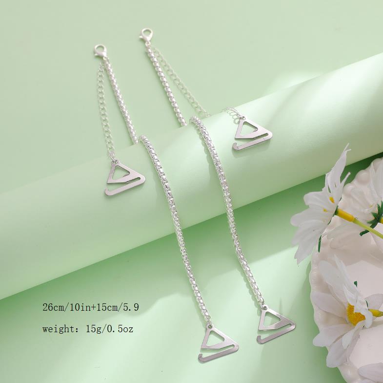 Handmade Marine Style Body Chain For Women In Solid Color Featuring White K Plated Copper Material, 1 Pair