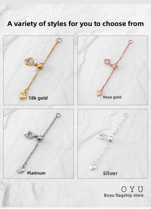 1 PCS Copper Extension Chain With 18K Real Gold Plated Electroplated Finish In Gold For Jewelry Accessories