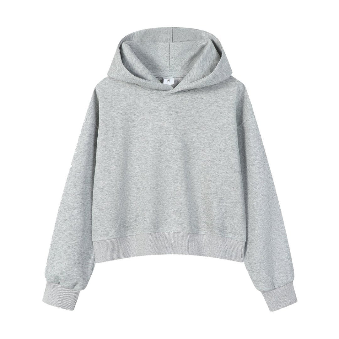 Men's Solid Color Apricot Hoodie With Long Sleeve In Cotton Blends Fabric