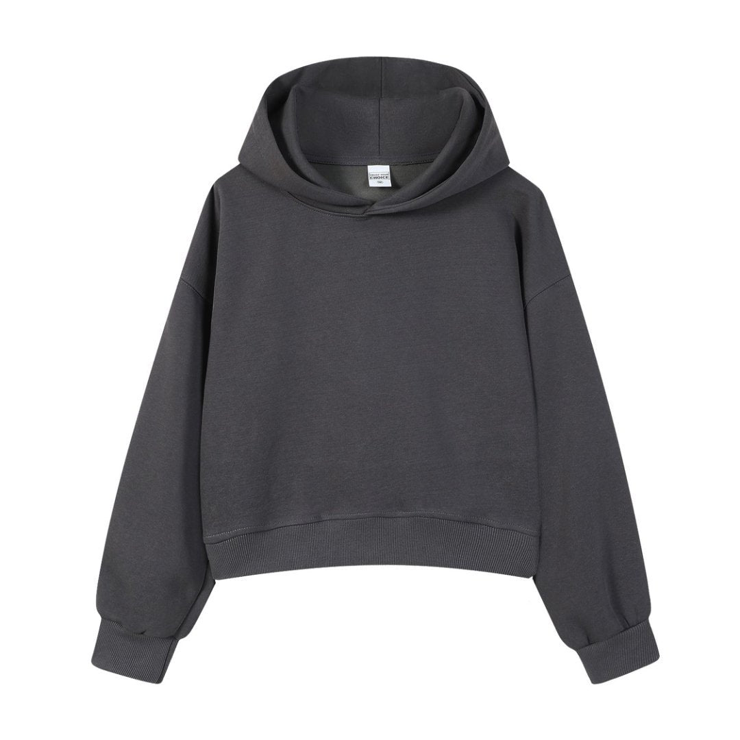 Men's Solid Color Apricot Hoodie With Long Sleeve In Cotton Blends Fabric