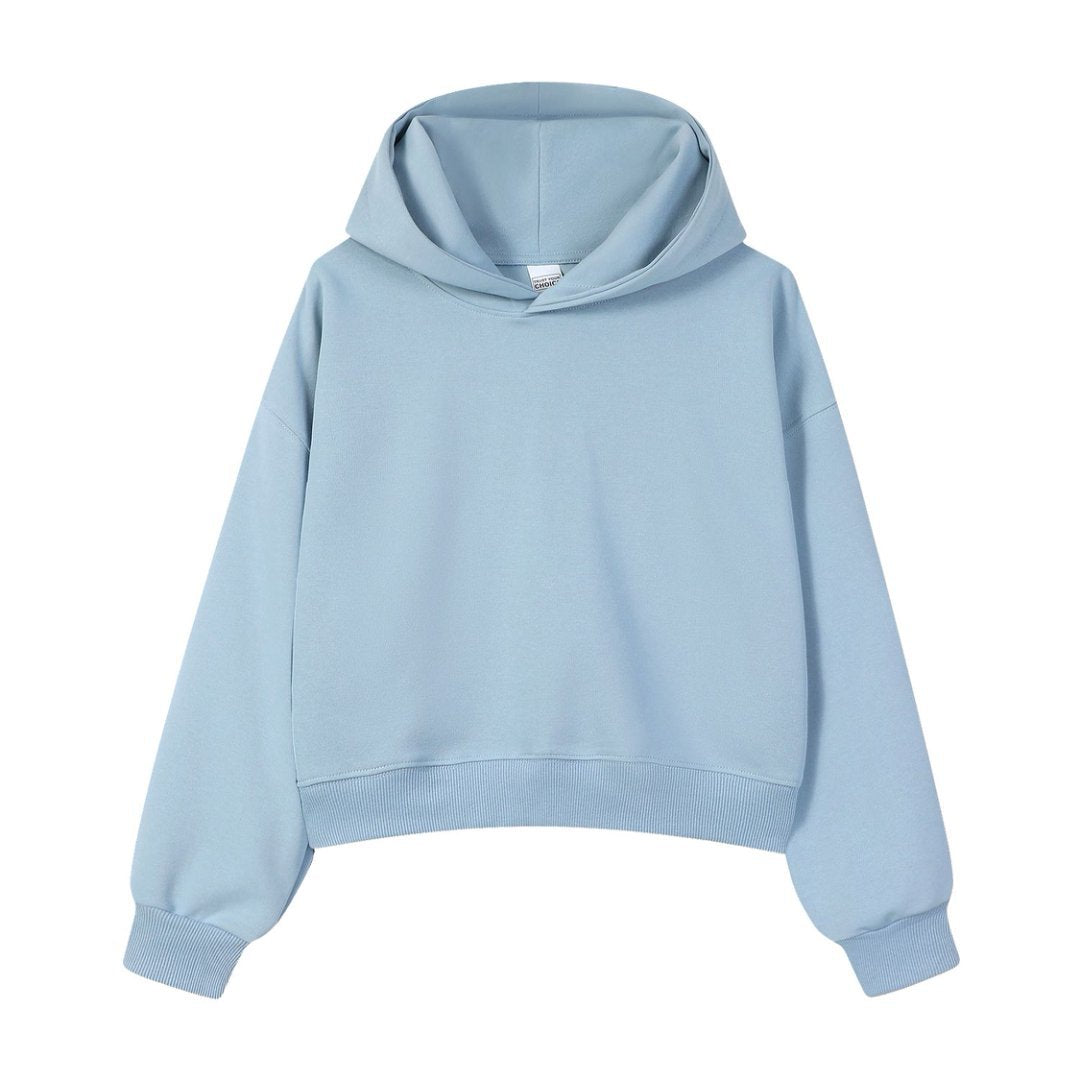 Men's Solid Color Apricot Hoodie With Long Sleeve In Cotton Blends Fabric