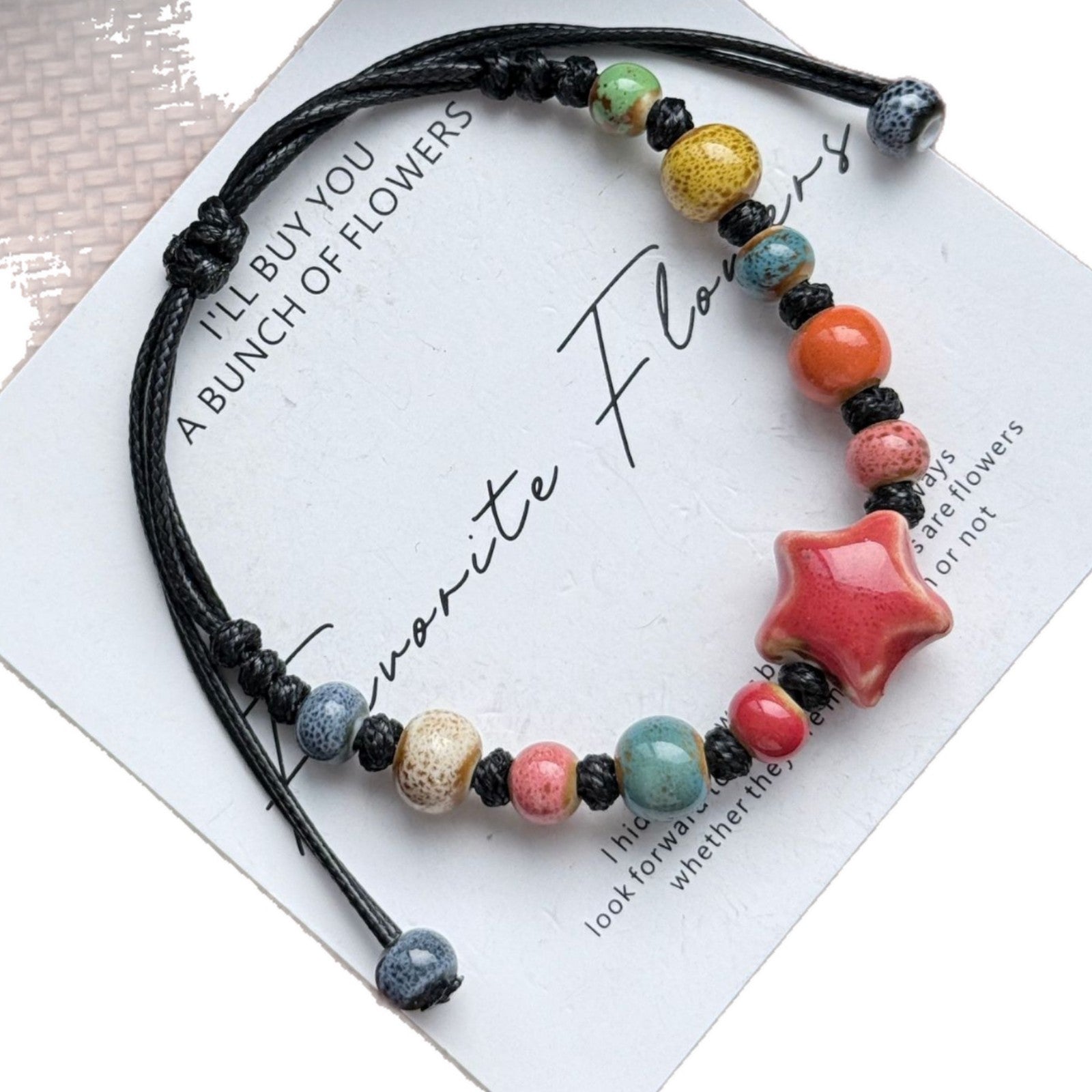 Handmade Tribal Ceramic Bracelets In Ethnic Style For Unisex, Available In Various Colours