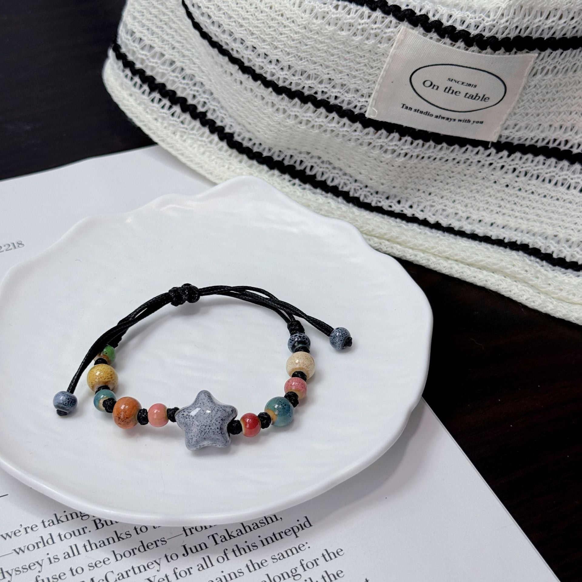 Handmade Tribal Ceramic Bracelets In Ethnic Style For Unisex, Available In Various Colours