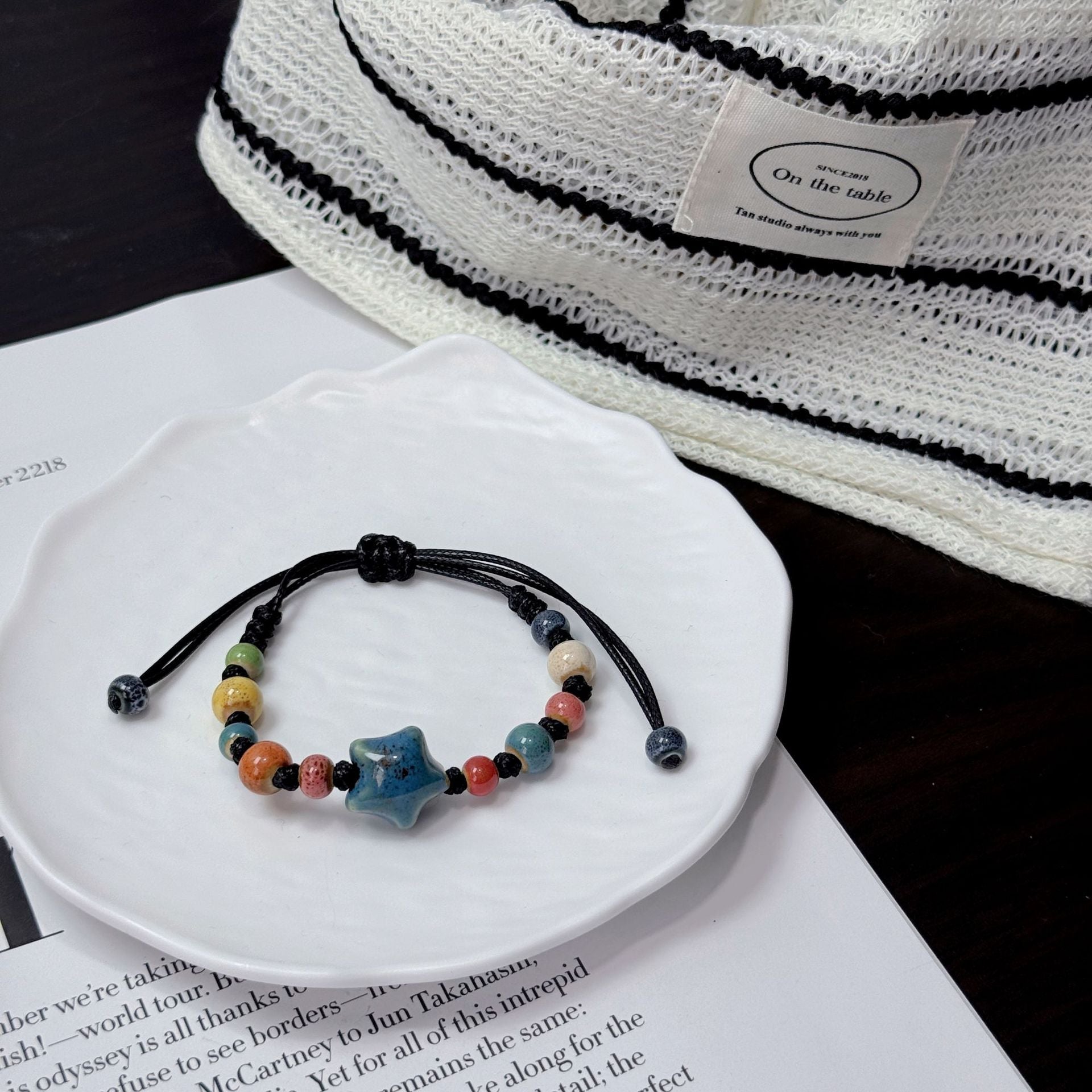 Handmade Tribal Ceramic Bracelets In Ethnic Style For Unisex, Available In Various Colours