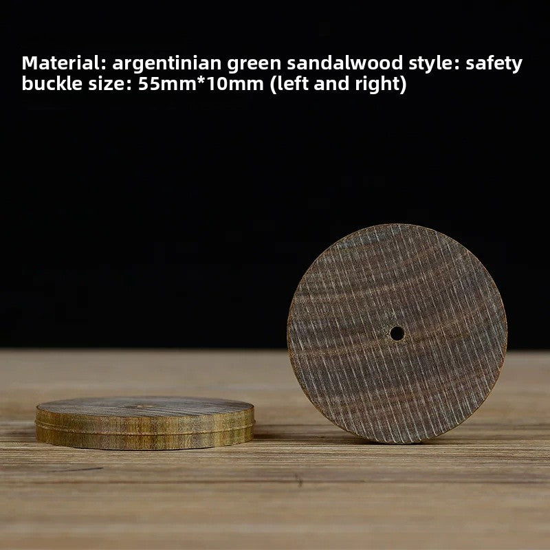 Handmade Wooden Bracelet Keychain With Turquoise Inlay In Green, Unique Craft Accessory