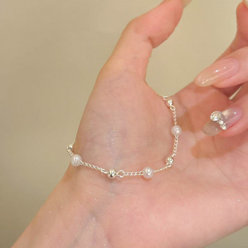 Lace Silver Plated Copper Bracelet For Women With Electroplated Gold Plating Process