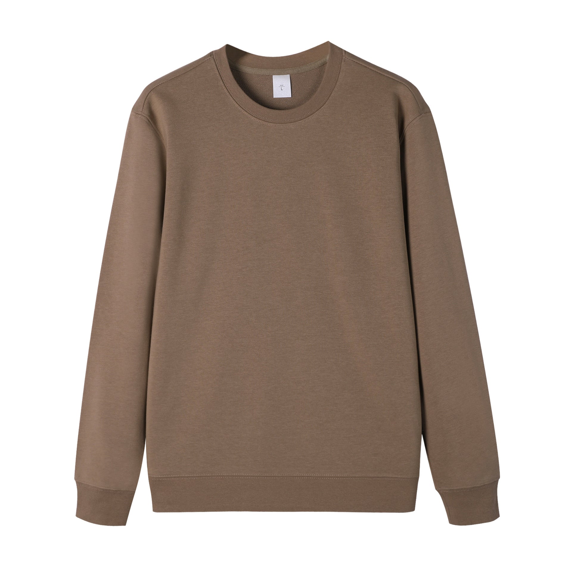 Men's Basic Solid Color Dyed Black Long Sleeve Hoodie In Cotton (more Than 90%)