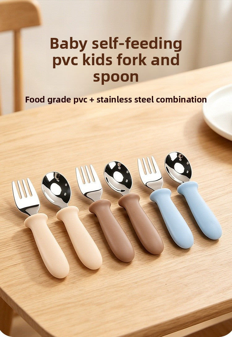Cute Solid Color Tableware Set Featuring 304 Stainless Steel Inner Liner For Durable And Stylish Dining