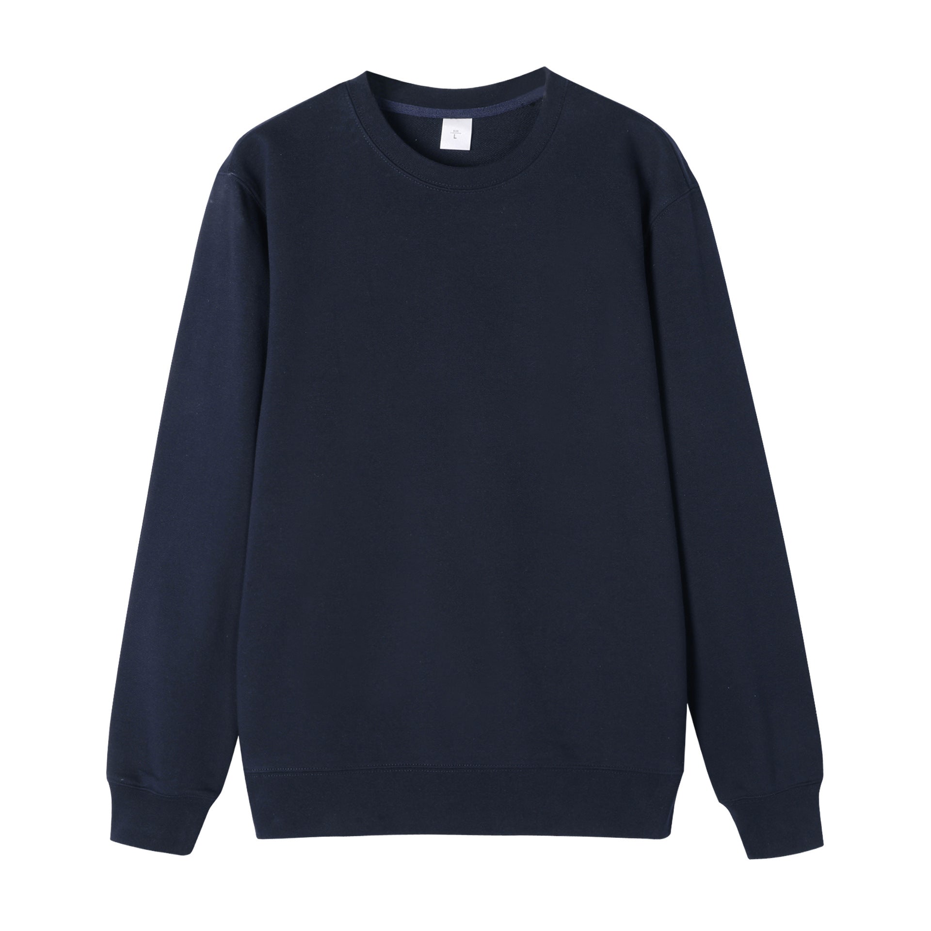 Men's Basic Solid Color Dyed Black Long Sleeve Hoodie In Cotton (more Than 90%)