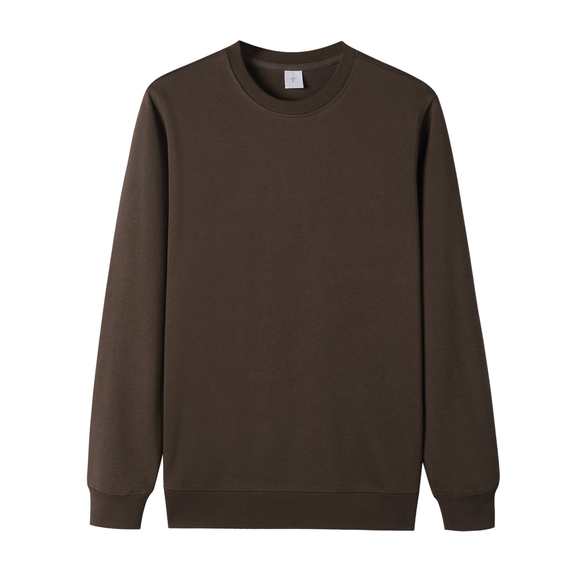 Men's Basic Solid Color Dyed Black Long Sleeve Hoodie In Cotton (more Than 90%)