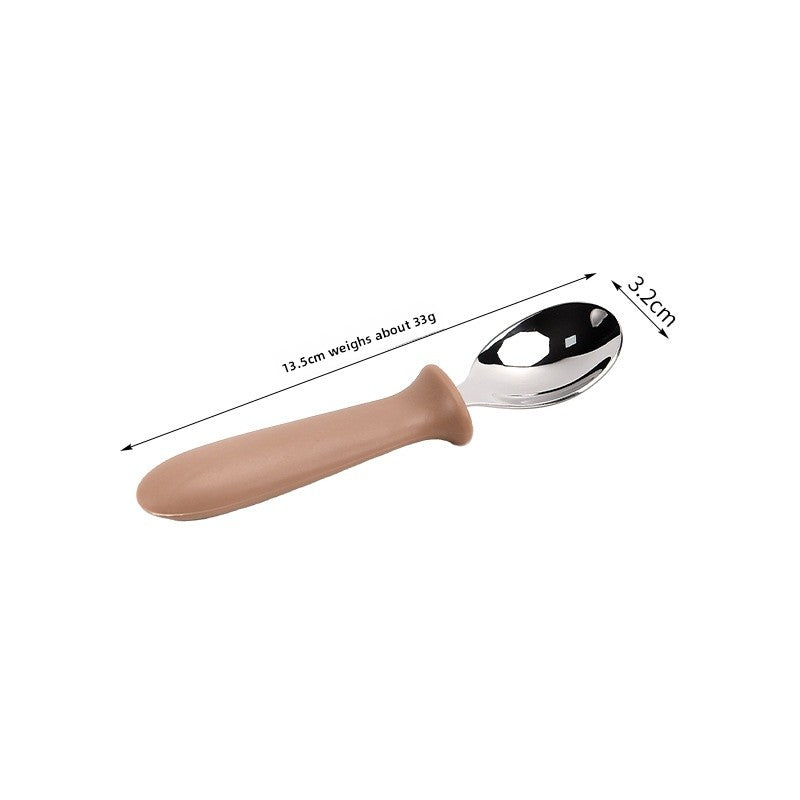 Cute Solid Color Tableware Set Featuring 304 Stainless Steel Inner Liner For Durable And Stylish Dining