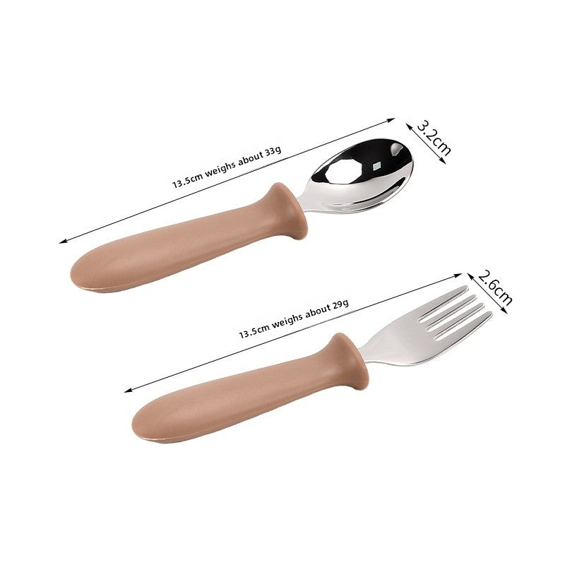 Cute Solid Color Tableware Set Featuring 304 Stainless Steel Inner Liner For Durable And Stylish Dining