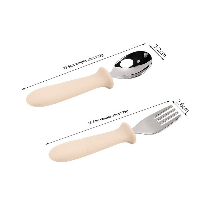 Cute Solid Color Tableware Set Featuring 304 Stainless Steel Inner Liner For Durable And Stylish Dining