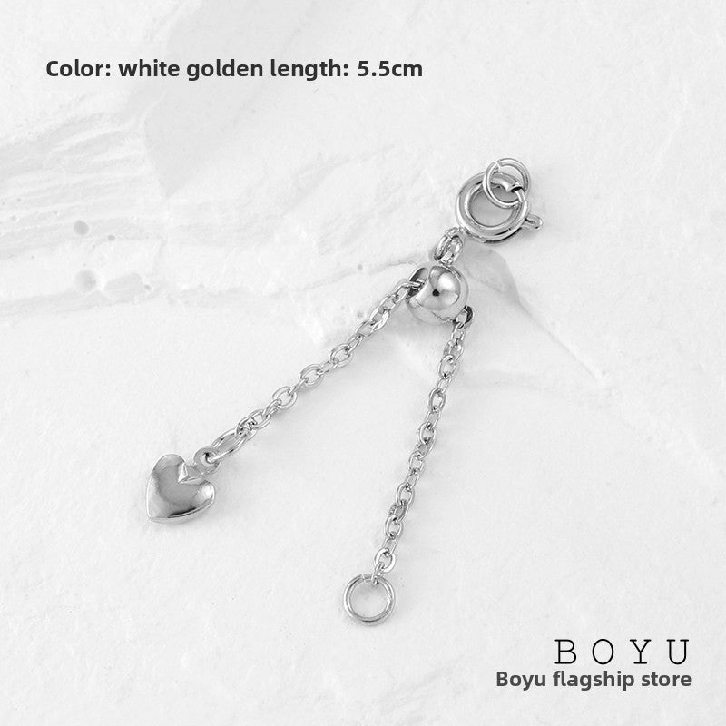 1 PCS Copper Extension Chain With 18K Real Gold Plated Electroplated Finish In Gold For Jewelry Accessories