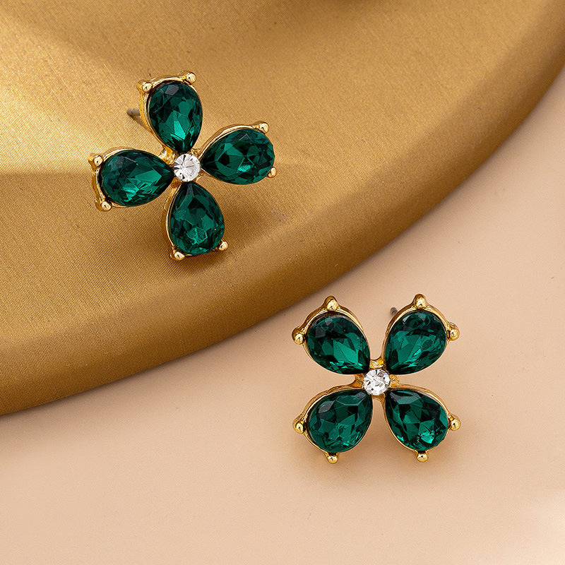 Elegant Three-dimensional Flower Stud Earrings For Women With Alloy Design And 304 Stainless Steel Ear Pins