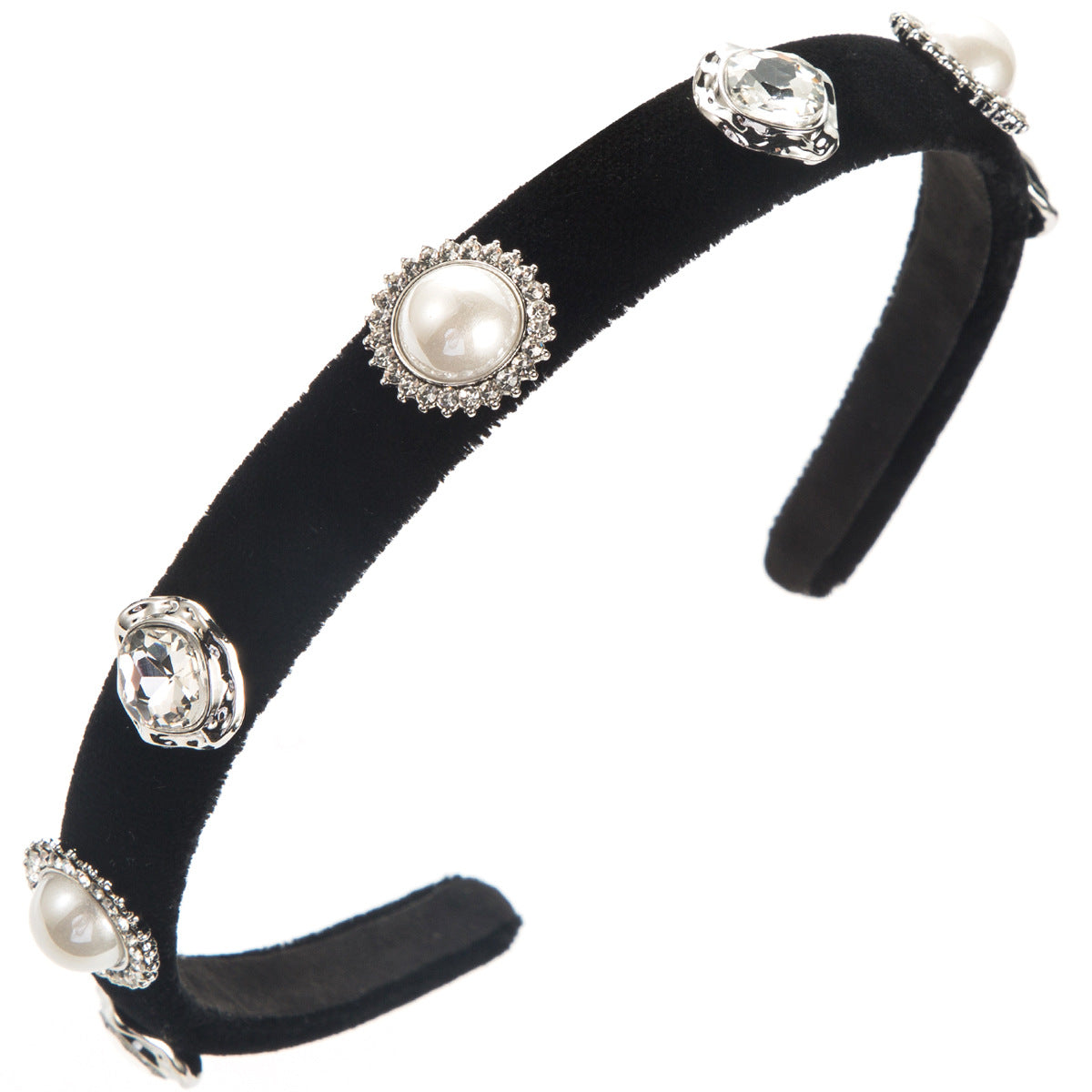 Baroque Style Pearl Jewelry Headband For Women In Alloy With Artificial Pearl Inlay, Perfect For Spring