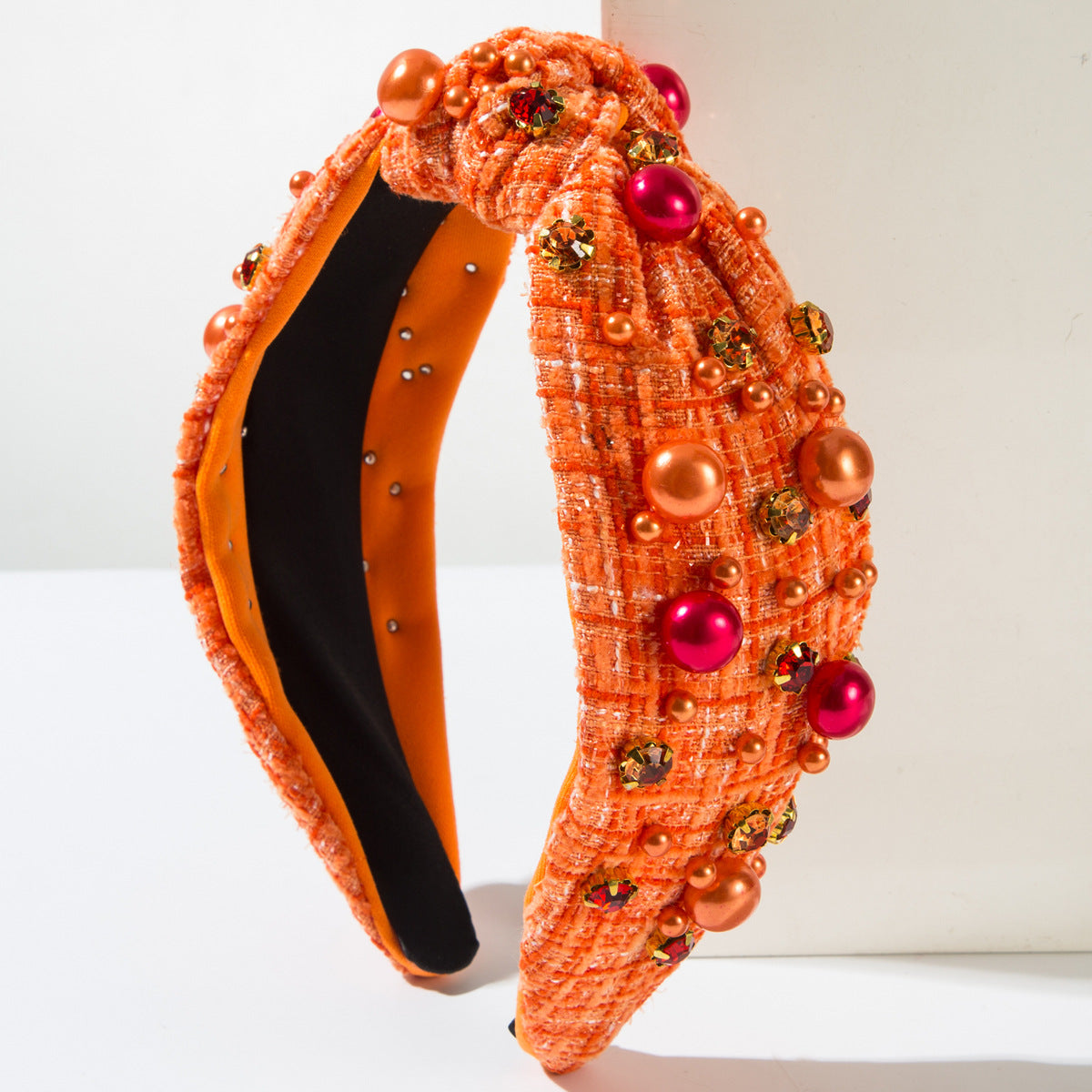 French Style Pearl Jewelry Headband For Women In Mixed Materials With Rhinestones, Perfect For Summer