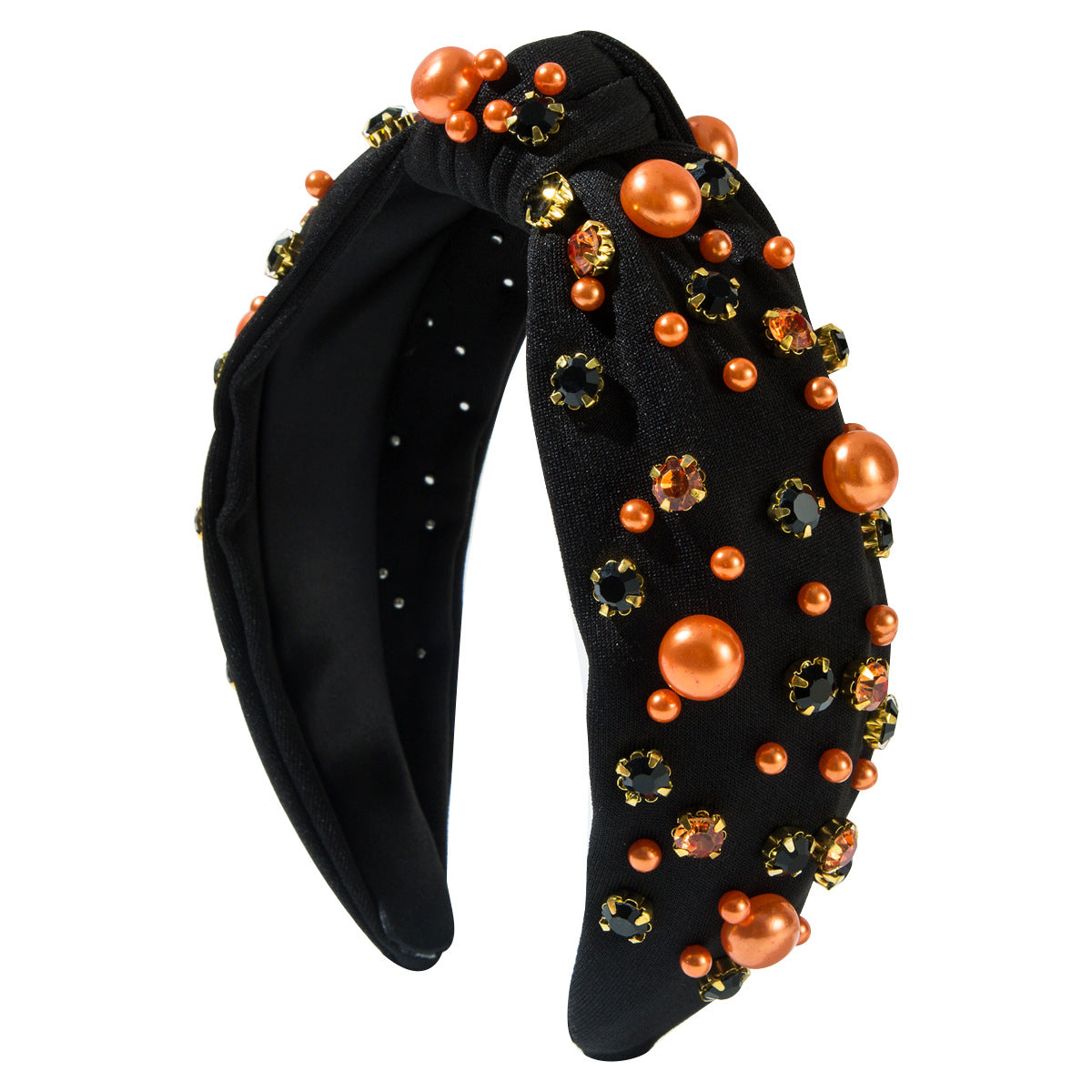 French Style Pearl Jewelry Headband For Women In Mixed Materials With Rhinestones, Perfect For Summer