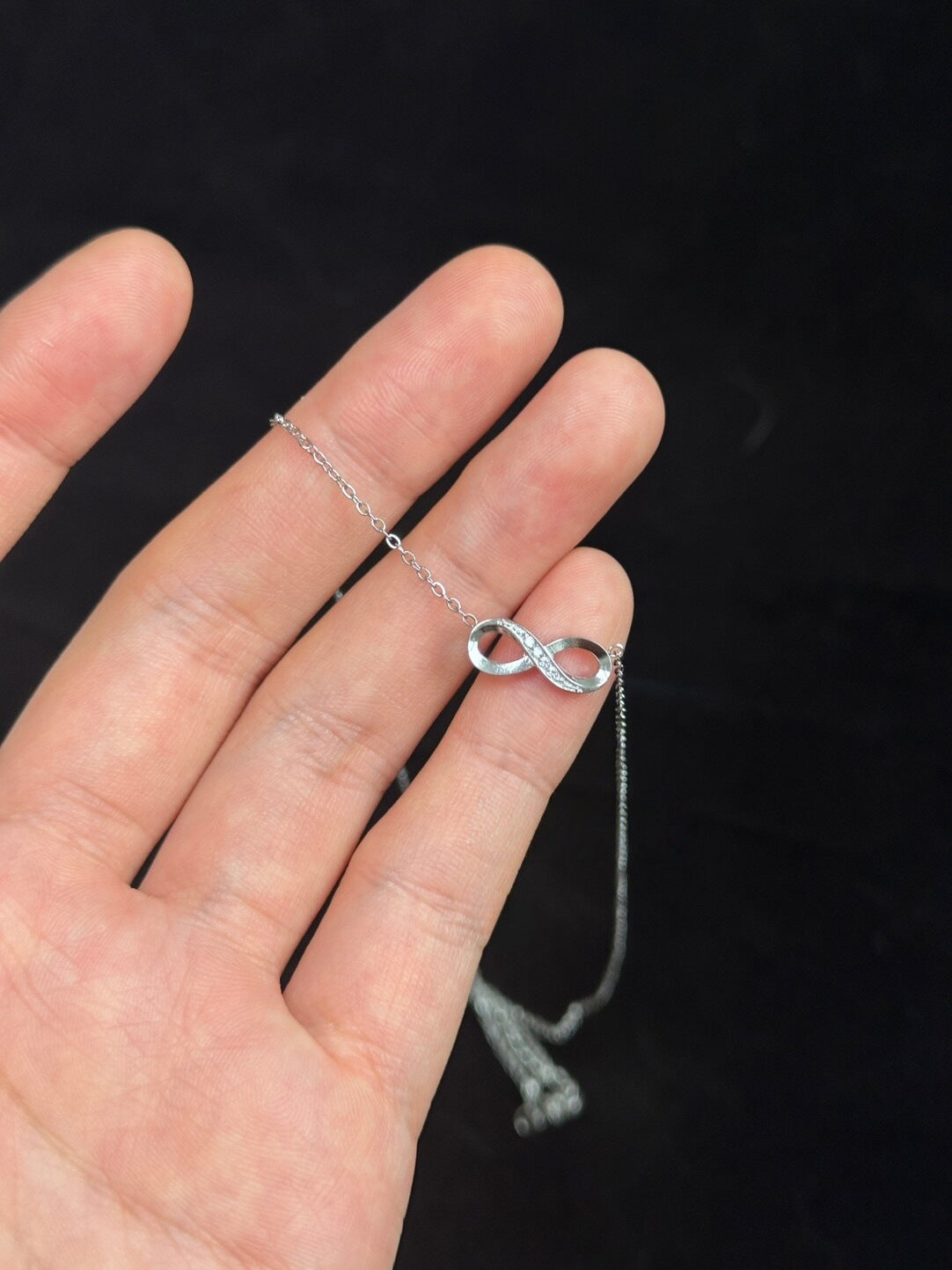 Infinity Brushed Gold Copper Necklace In New Style For Women