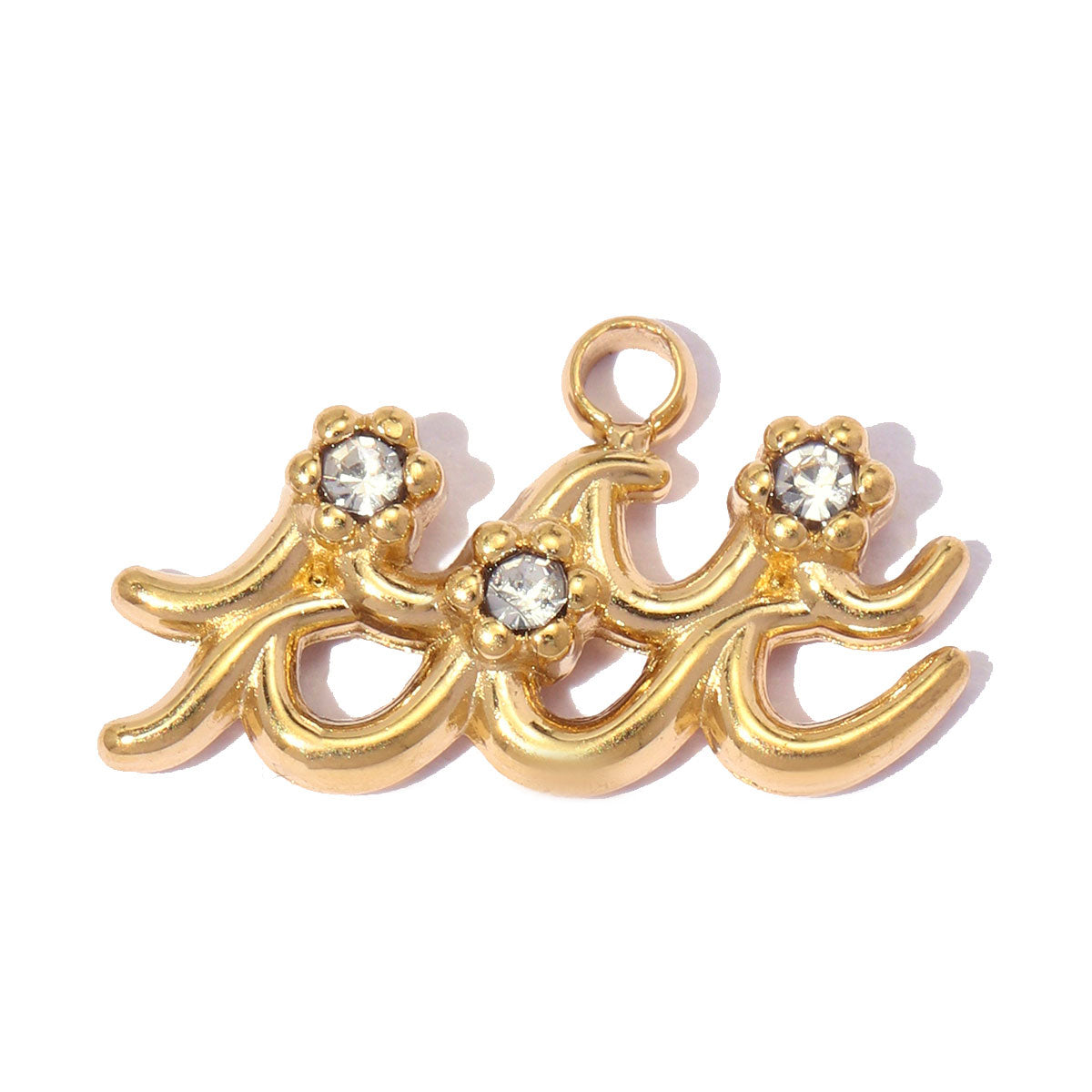 Constellation Pendant Set Of 3 PCS With 0.03µm-0.05µm Thick 18K Real Gold Plated Electroplated PVD Coated 304 Stainless Steel