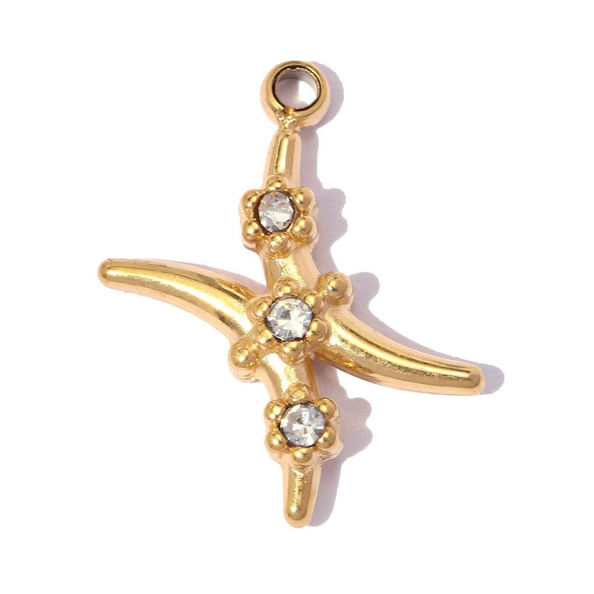 Constellation Pendant Set Of 3 PCS With 0.03µm-0.05µm Thick 18K Real Gold Plated Electroplated PVD Coated 304 Stainless Steel