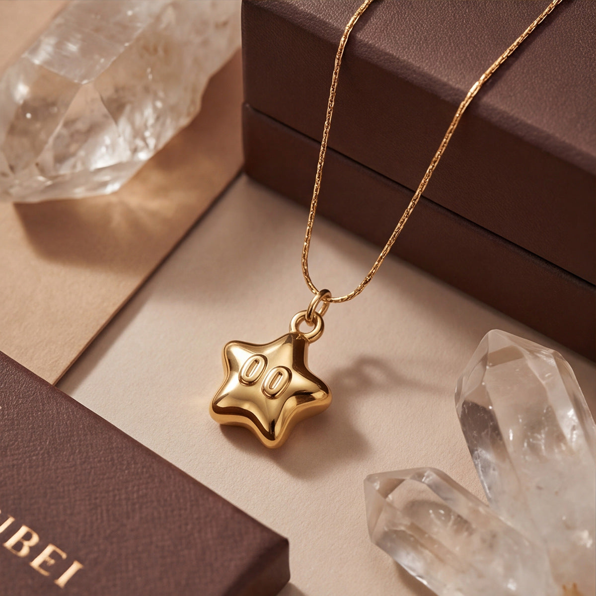 Gold Smiley Face Pendant Necklace For Women In Durable Titanium Steel, Perfect For Business Occasions