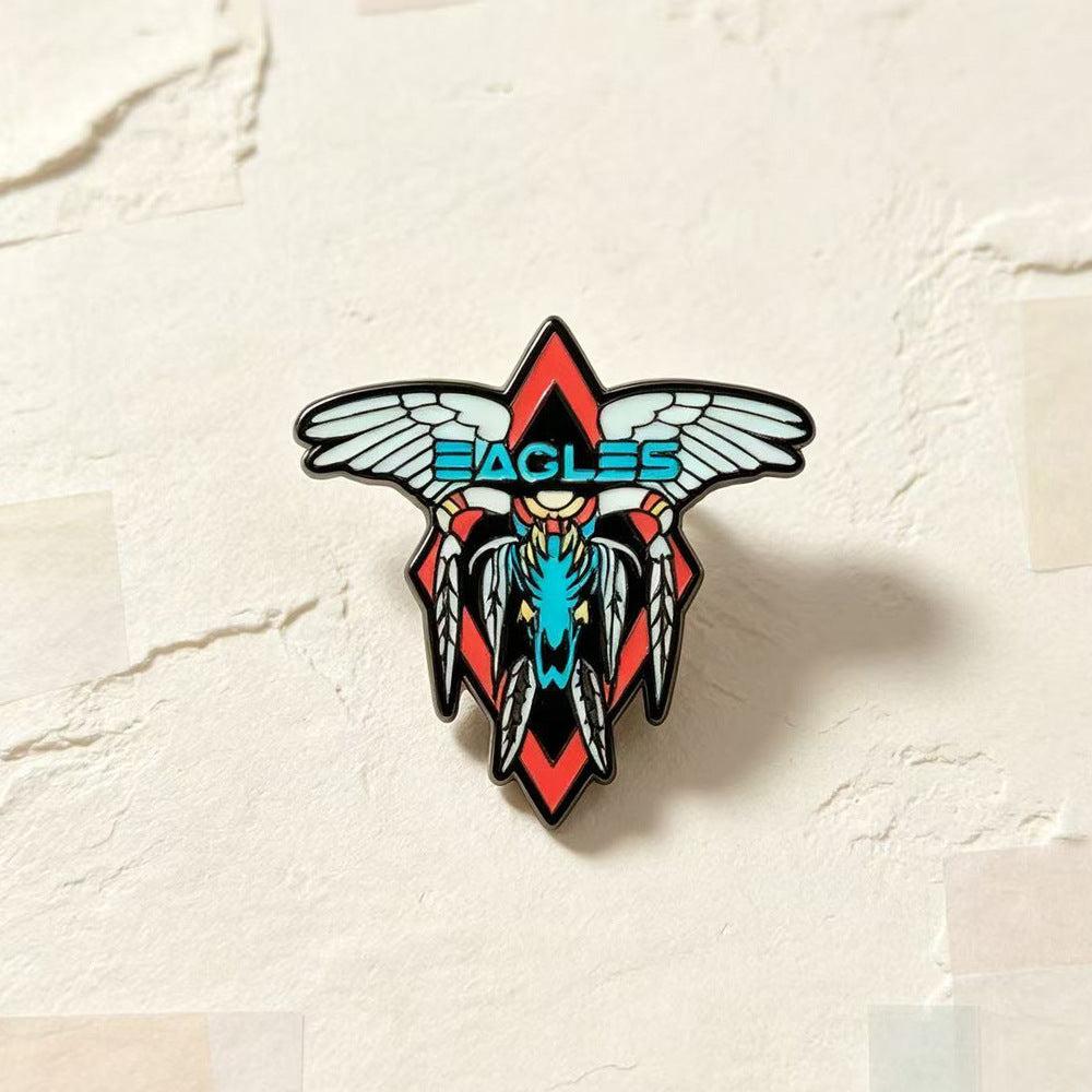Eagle Pin Made Of Alloy Featuring Electroplated Craftsmanship