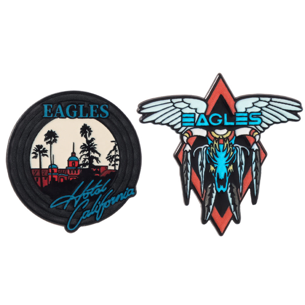 Eagle Pin Made Of Alloy Featuring Electroplated Craftsmanship