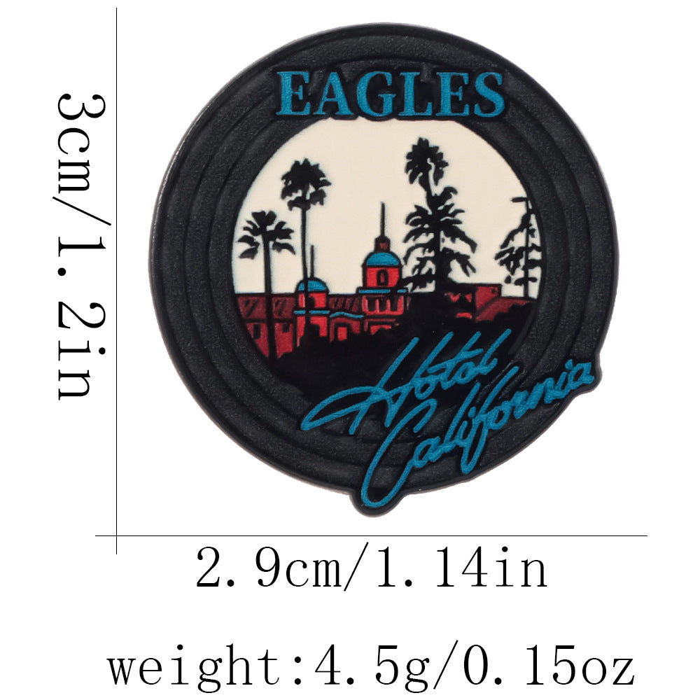 Eagle Pin Made Of Alloy Featuring Electroplated Craftsmanship