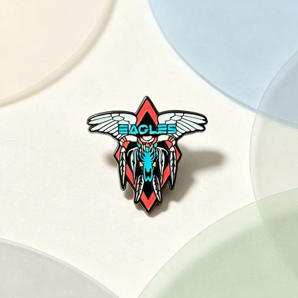 Eagle Pin Made Of Alloy Featuring Electroplated Craftsmanship
