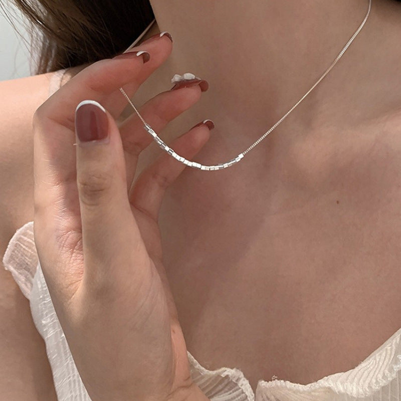 Infinity Necklace For Women In Silver Featuring Copper Cable Chain And Copper Pendant
