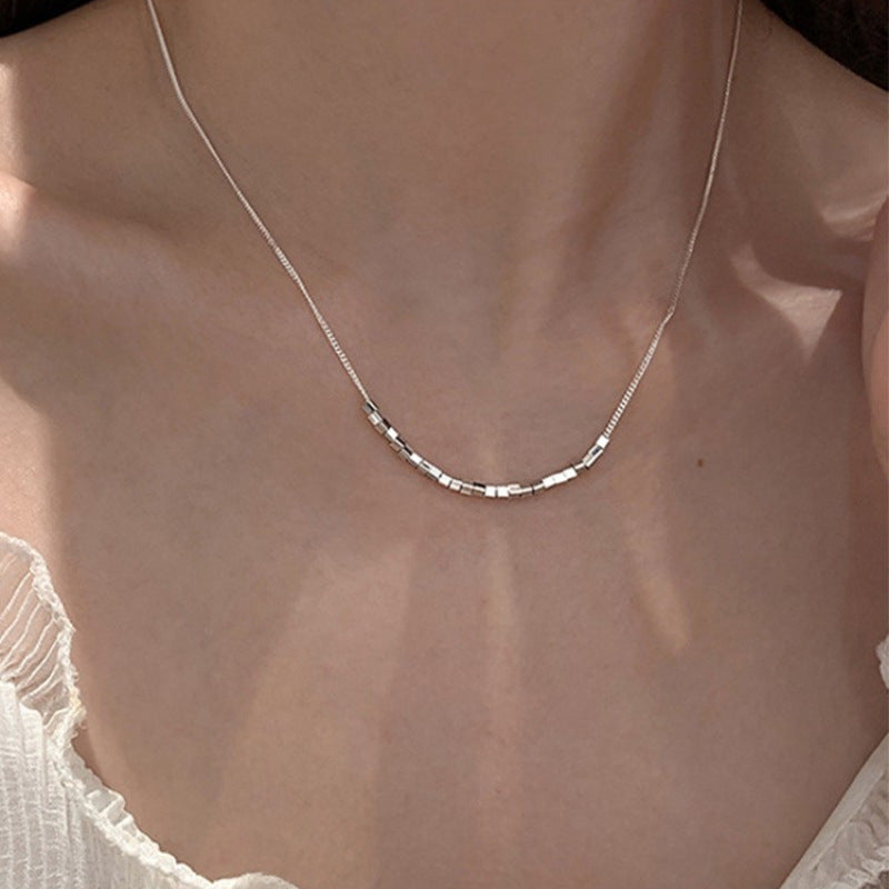 Infinity Necklace For Women In Silver Featuring Copper Cable Chain And Copper Pendant