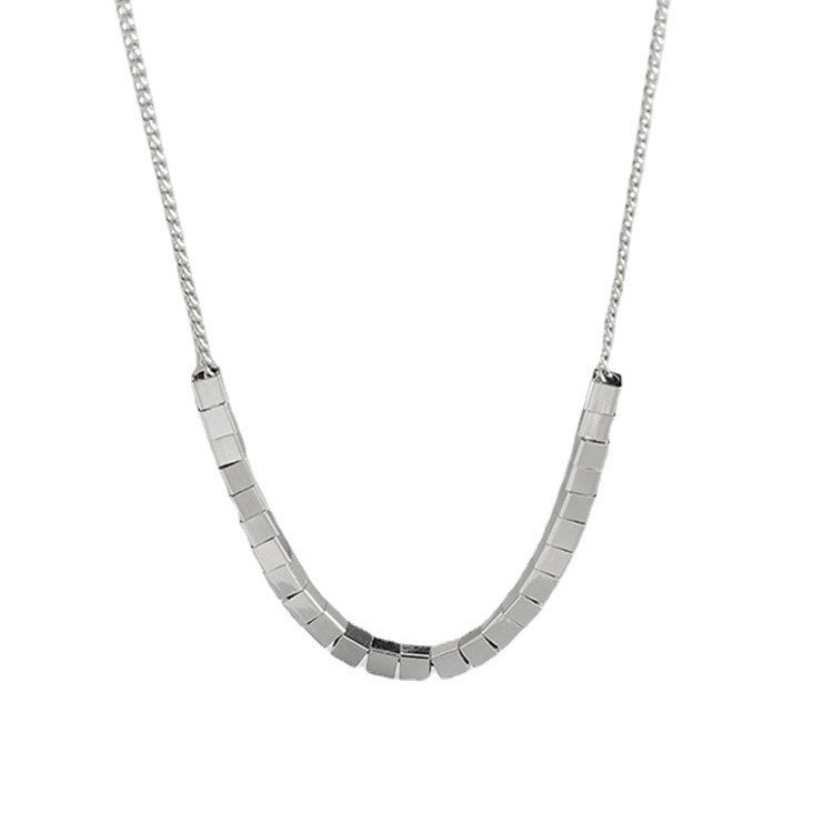 Infinity Necklace For Women In Silver Featuring Copper Cable Chain And Copper Pendant