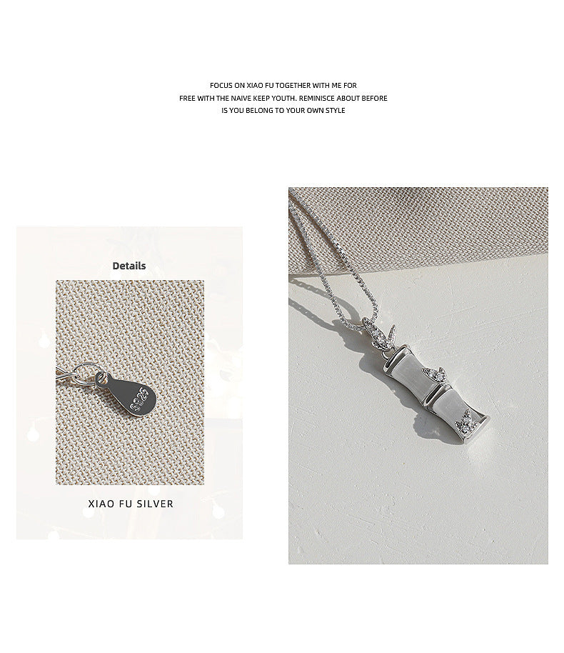 Exaggerated Silver Gem Necklace For Women Featuring Copper Pendant Material With Zirconia Inlay