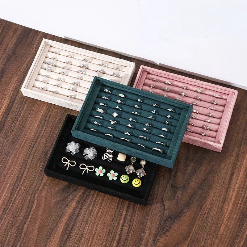 Modern Style Wood Jewelry Stand In Dyed Black For Elegant Display And Storage
