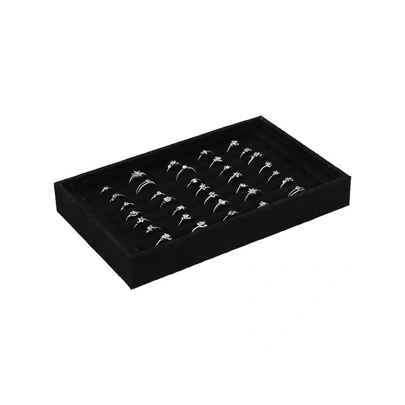 Modern Style Wood Jewelry Stand In Dyed Black For Elegant Display And Storage