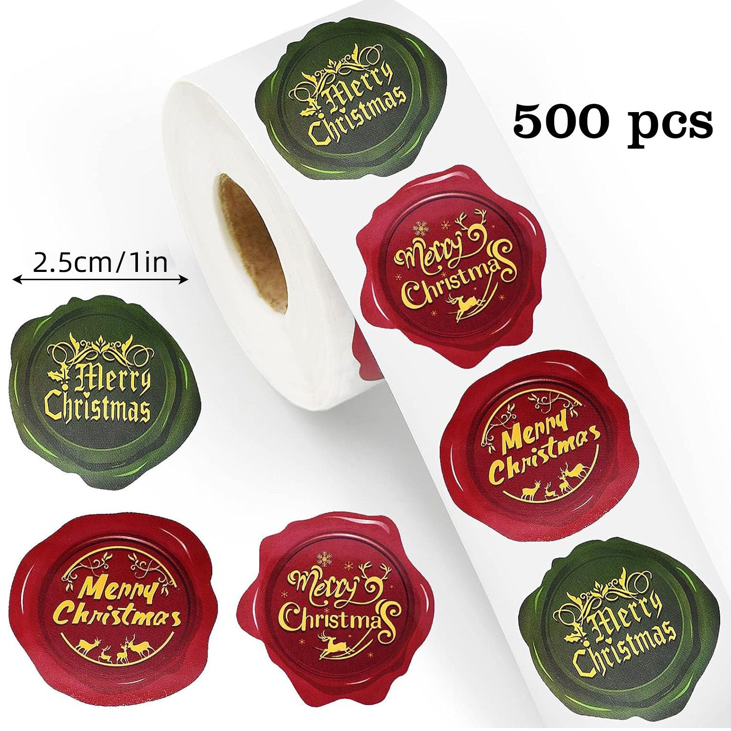 Christmas Irregular PVC Self-Adhesive Stickers For Festive Decoration